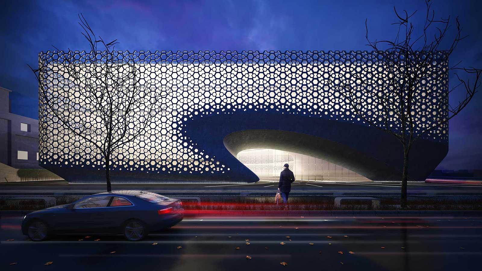 Large-scale international infrastructure architecture by Studio Symbiosis