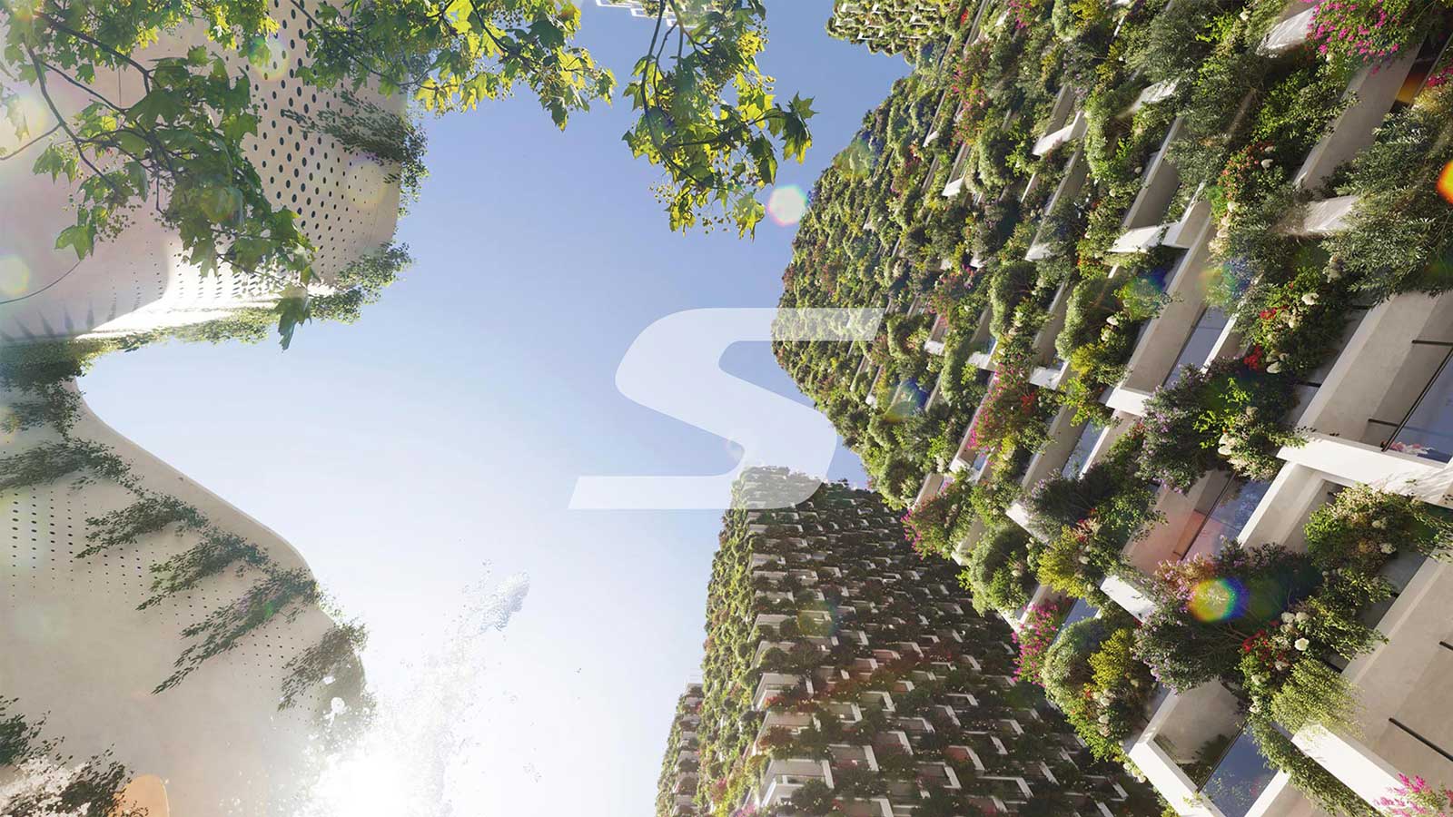 Innovative sustainable Luxury vertical garden residential project Nivan Greens Designed by Studio Symbiosis
